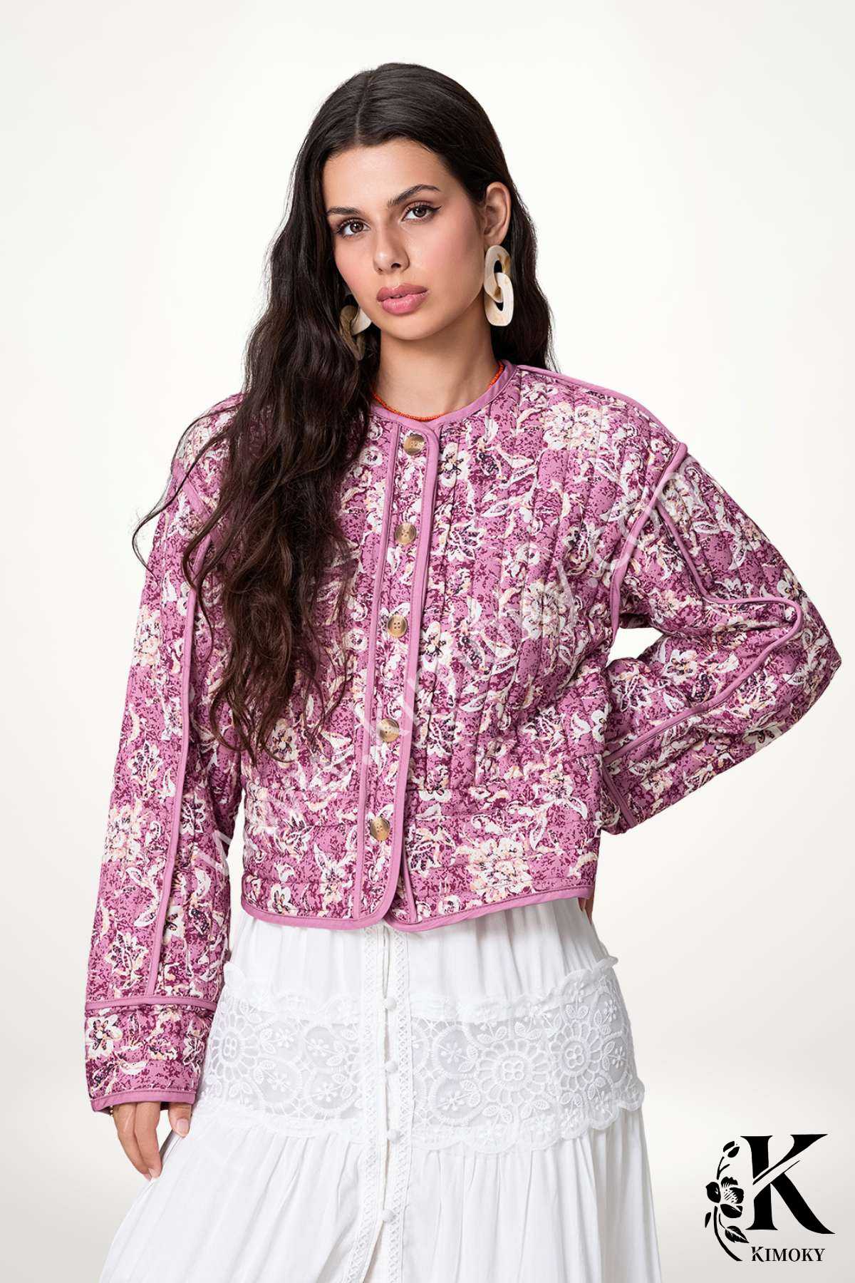 Veste Kimono Matelassée Femme | Douceur Stylée & Confort