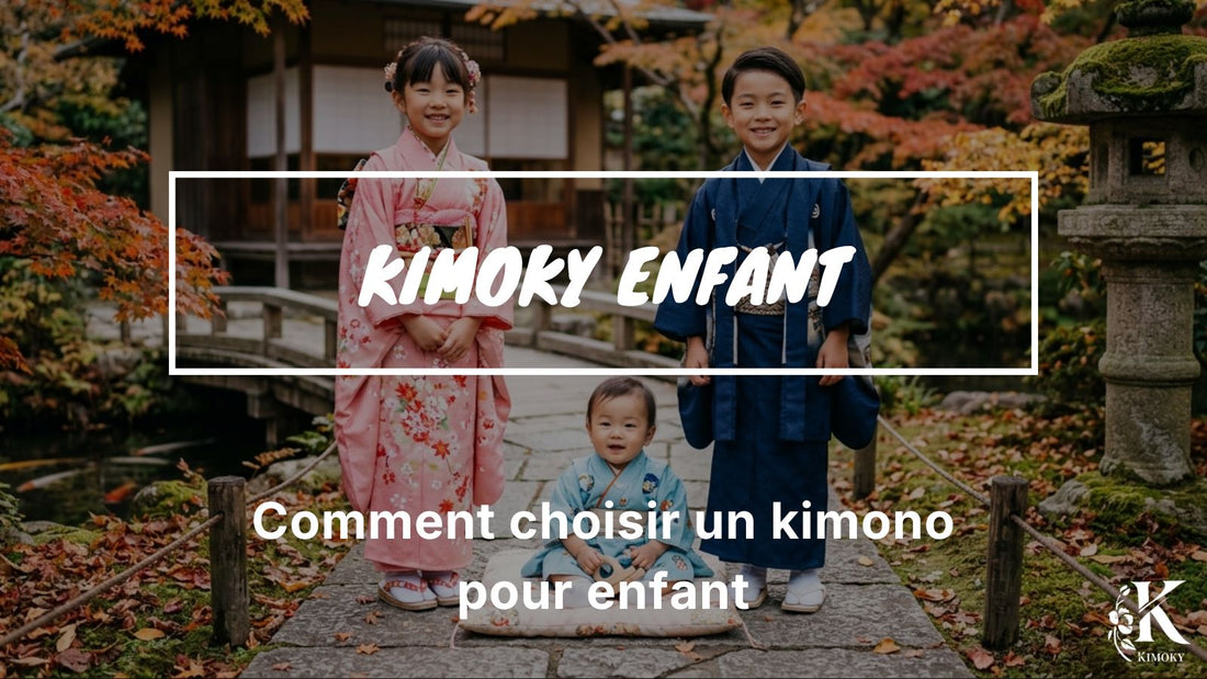 image pour article de blog représentant une fille, un garçon et un bébé portant un kimono
