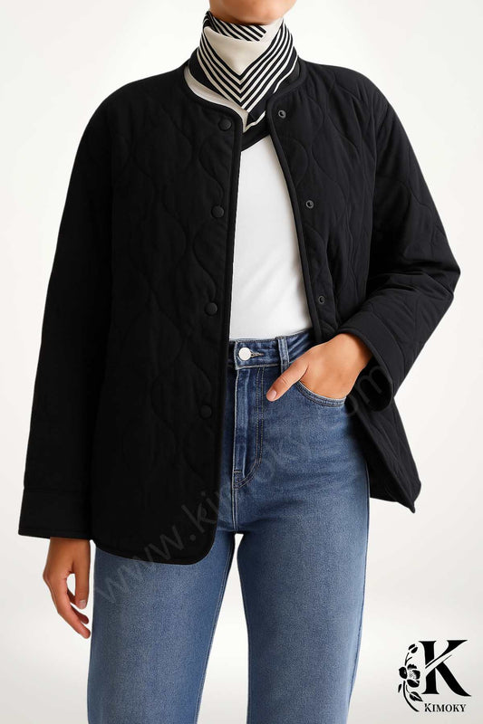 Veste Kimono Femme Noire | Légère & Tendance