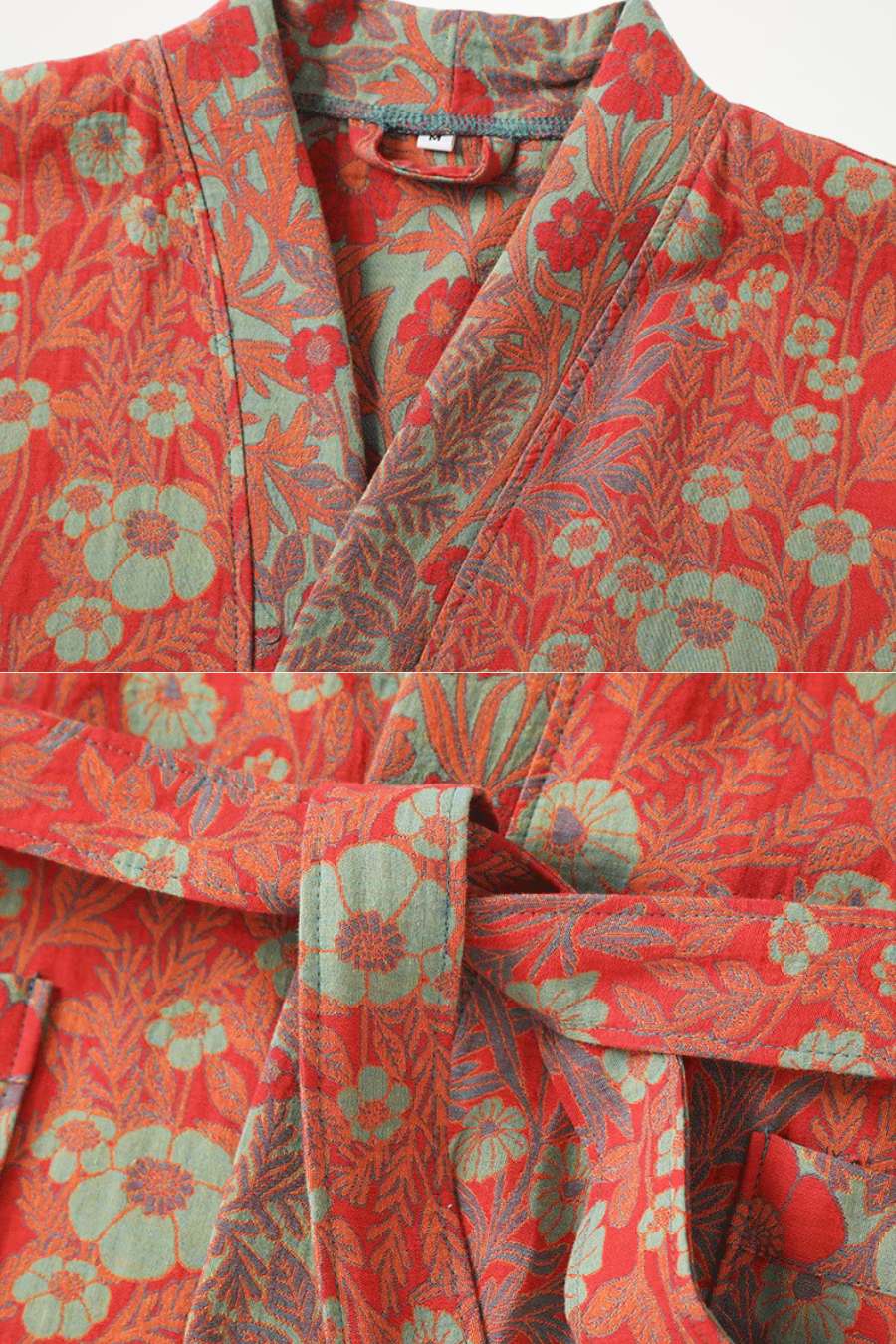 Robe de Chambre Femme Kimono | Coton à Motifs Floraux