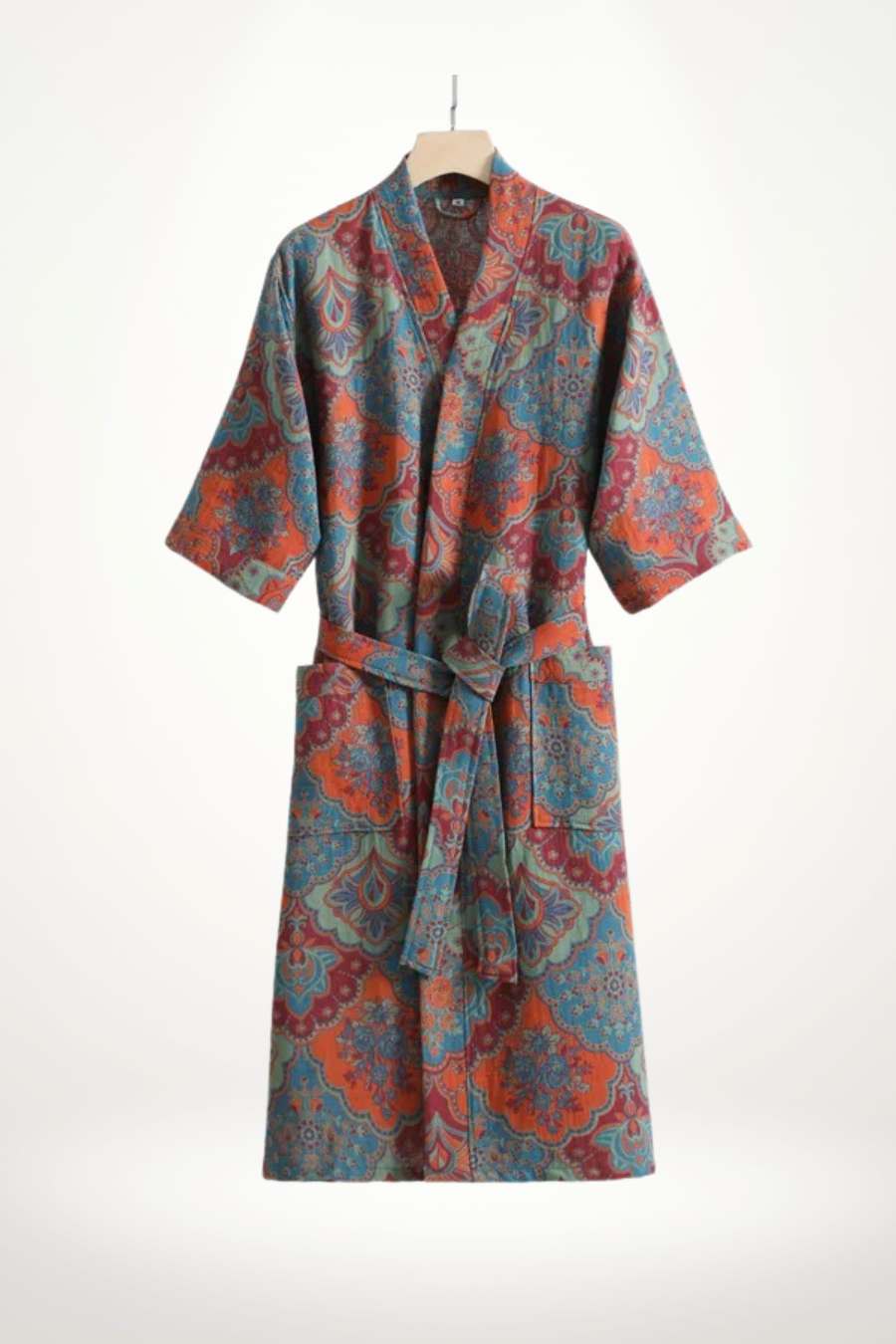 Robe de chambre kimono femme à imprimé raffiné