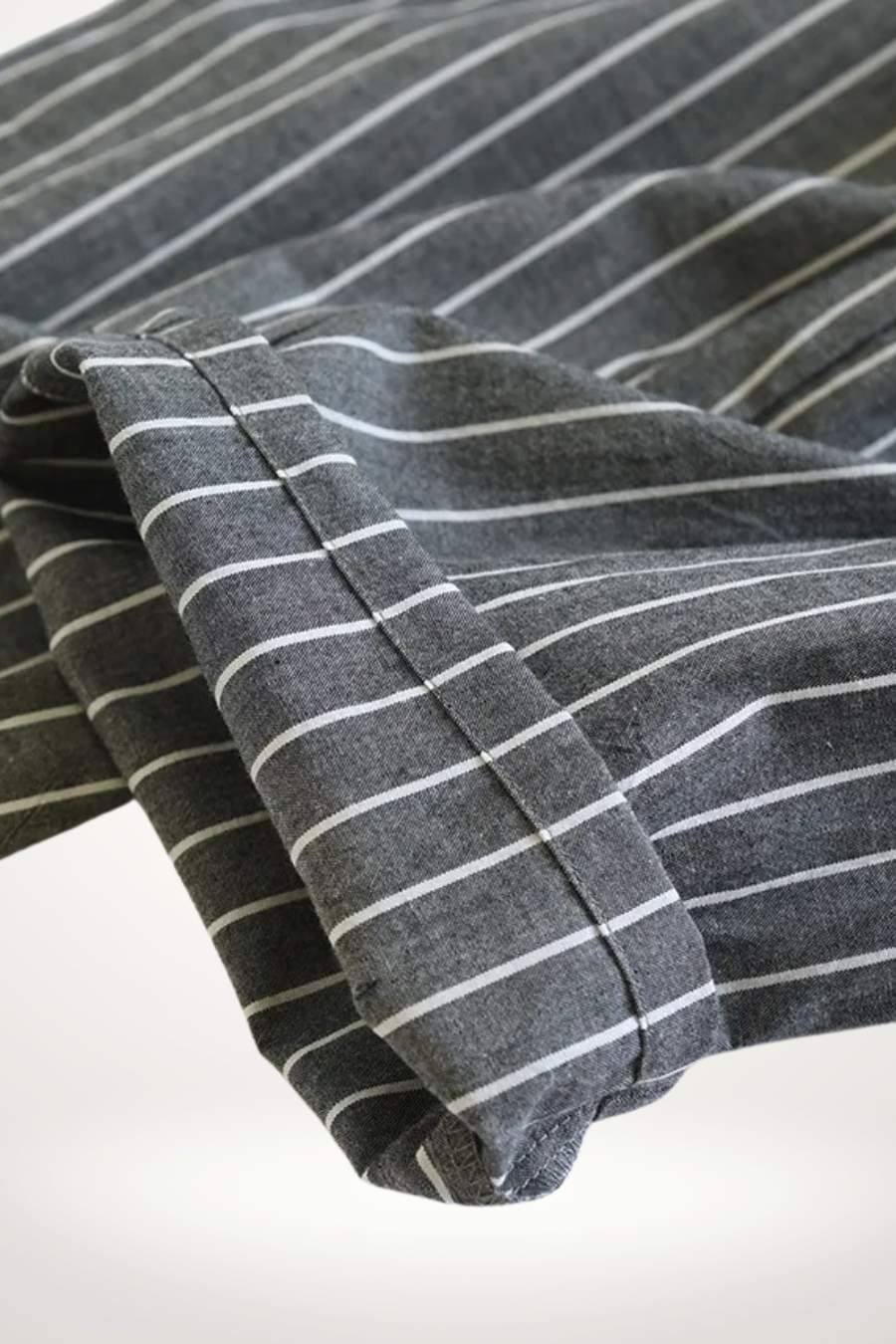 Pyjama Homme Kimono en Coton | Ensemble à Manches ¾ Rayé
