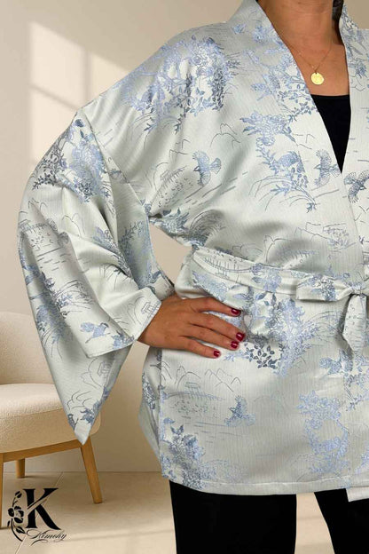Kimono Femme Chic | Le Silence Des Jardins Brumeux