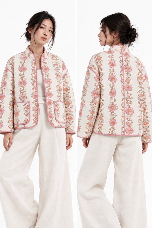 Veste Kimono Fleurie Femme | Élégance Japonaise
