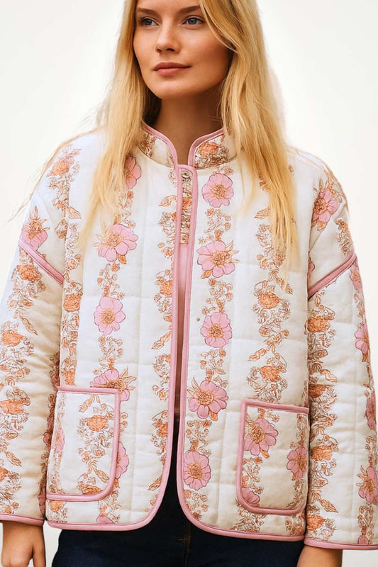 Women's Floral Kimono Jacket | Japanese Elegance