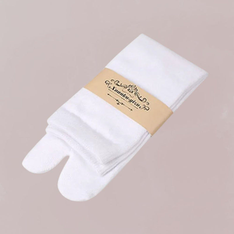 chaussettes tabi  blanches deux paires tradition japonaise style épuré 