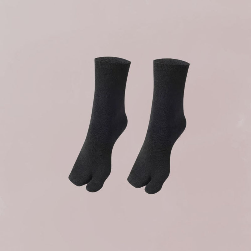 chaussettes tabi  noires une paire style japonais pour kimono 