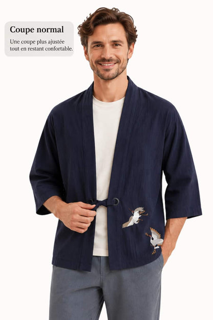 Chemise Kimono Homme – Style Épuré Japonais, photo 3