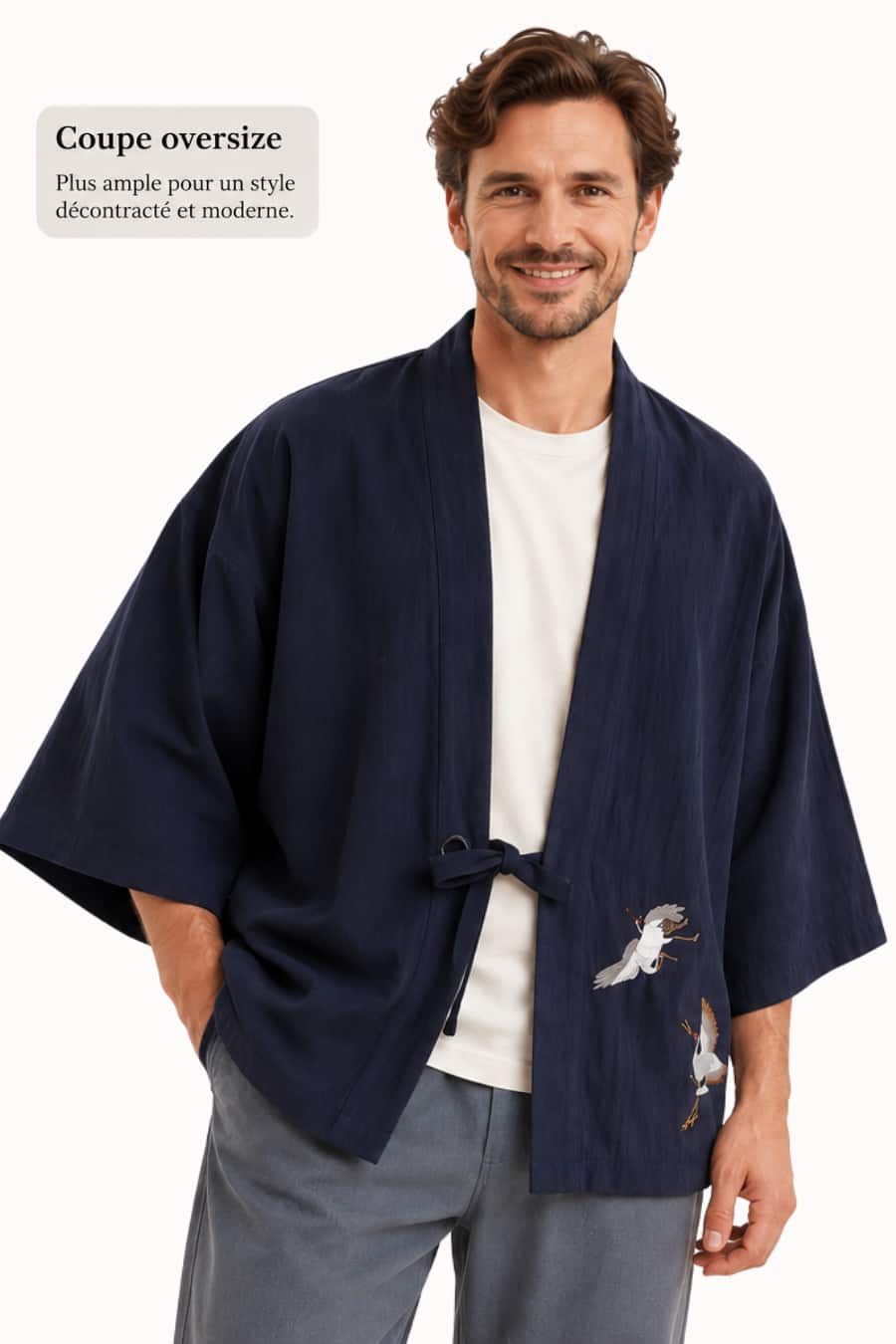 Chemise Kimono Homme – Style Épuré Japonais, photo 4