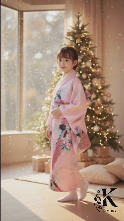 Kimono Japonais Enfant Fille | Une Petite Fille Ravissante