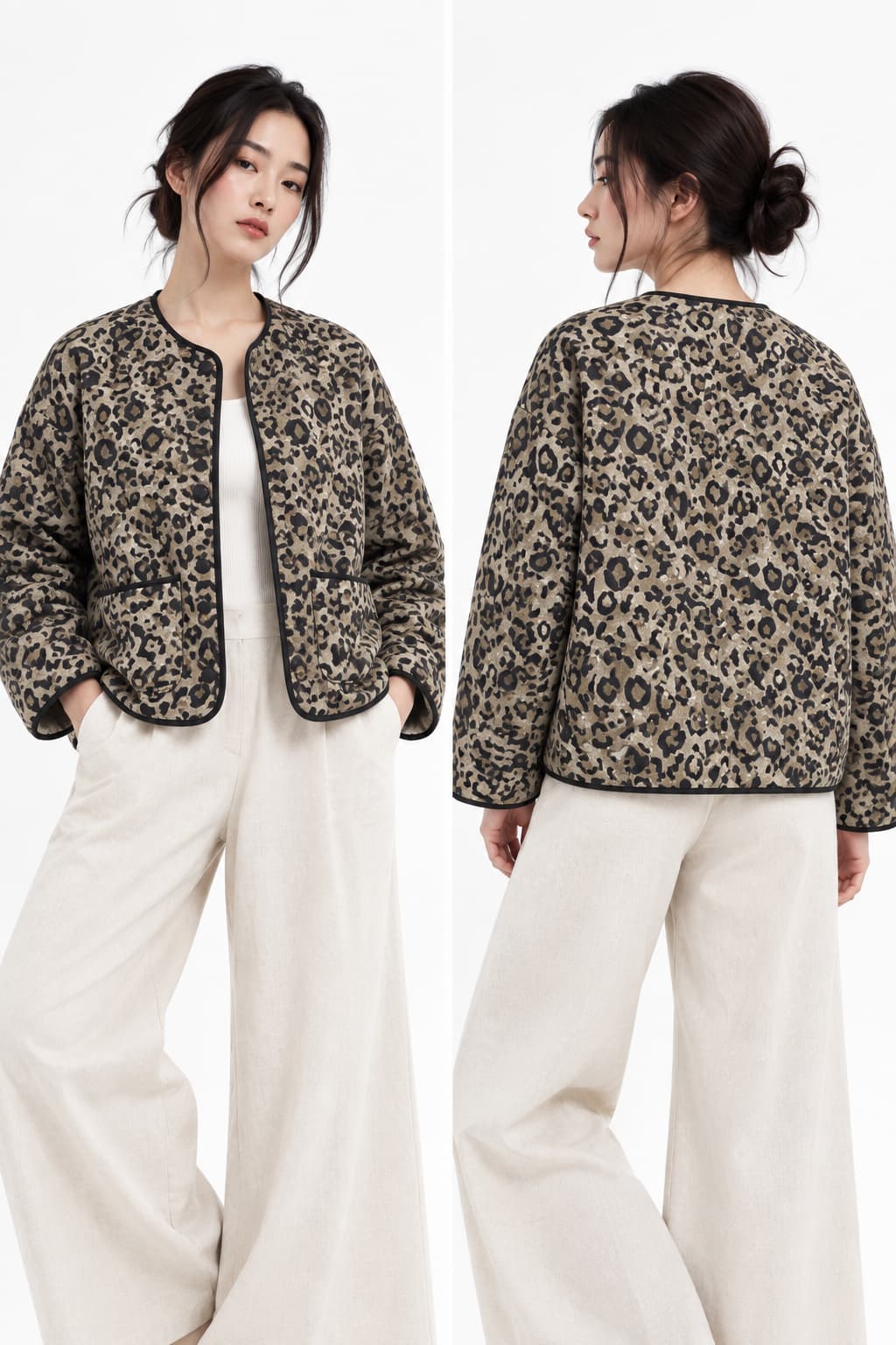 Veste Kimono Femme Léopard – Confort & Élégance, photo 1